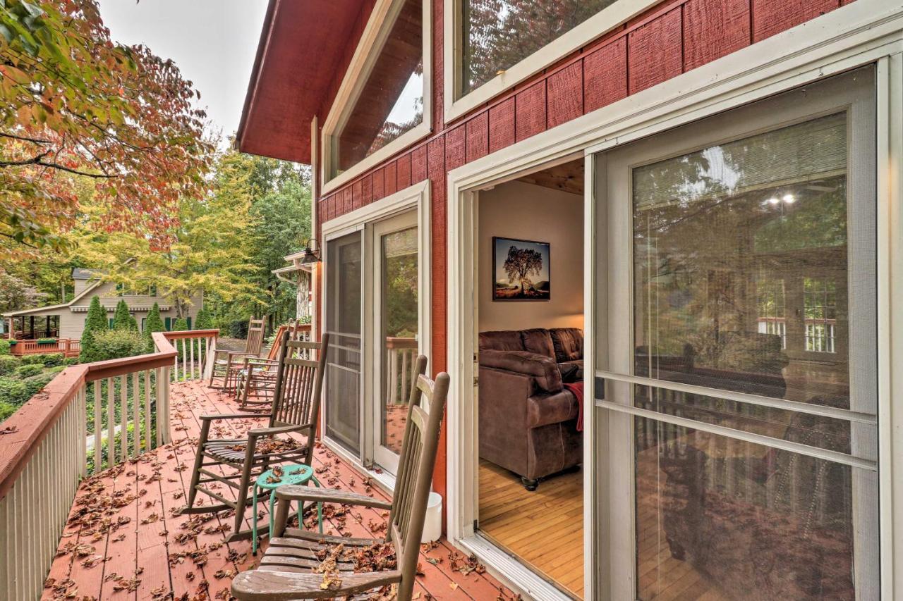 Rustic Red Cabin With Deck In Maggie Valley Club! Zewnętrze zdjęcie