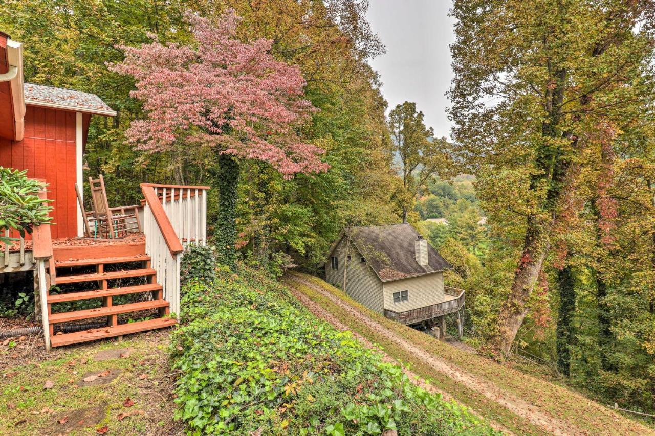 Rustic Red Cabin With Deck In Maggie Valley Club! Zewnętrze zdjęcie